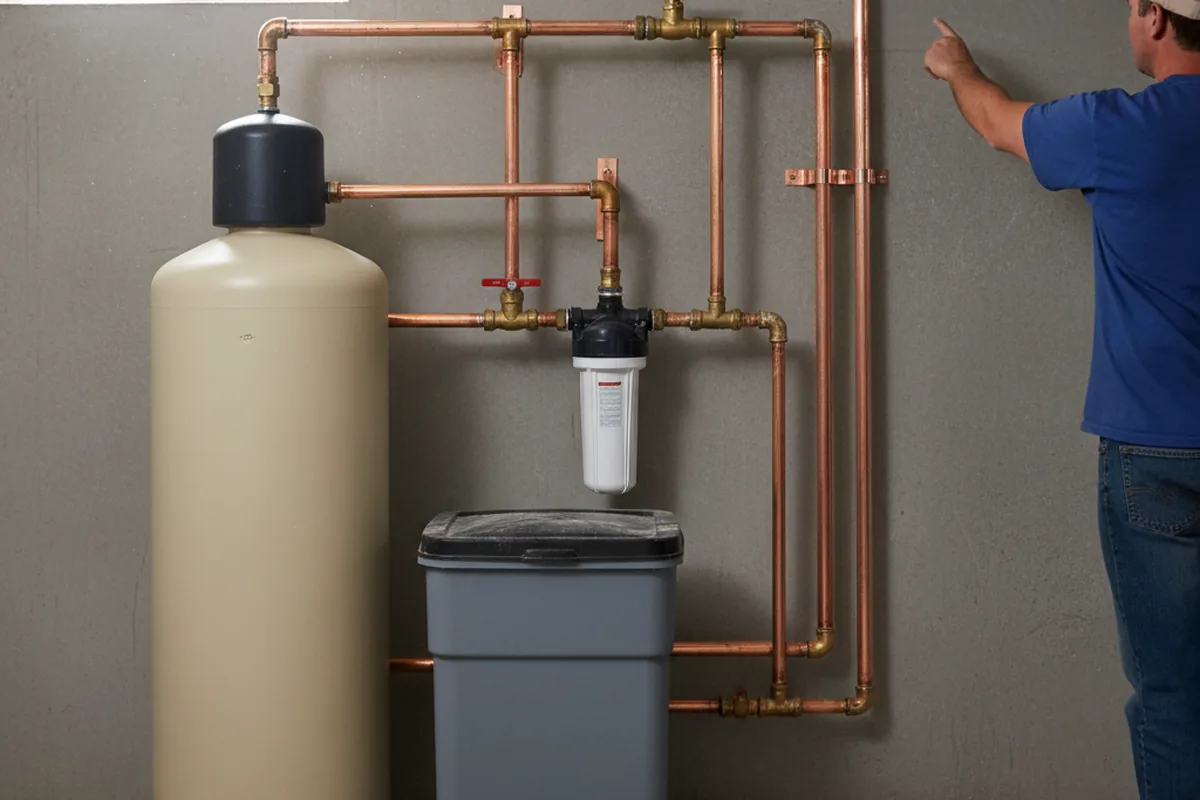 Whole-house water treatment system installed in David